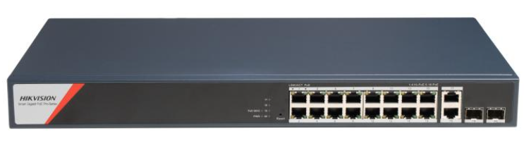 PoE-коммутатор Hikvision DS-3E1520HP-SI-16P2T2F