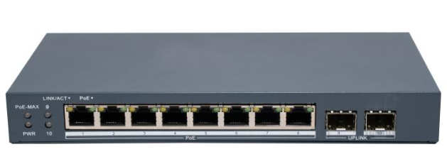 PoE-коммутатор Hikvision DS-3E1510P-EI/M-8P2F